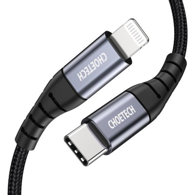 Кабель Choetech USB Type-C - Lightning (M/M), 1.2 м, Black (IP0039-BK) Кабель Choetech USB Type-C - Lightning (M/M), 1.2 м, Black (IP0039-BK)