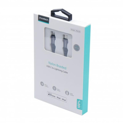 Кабель Choetech USB Type-C - Lightning (M/M), 1.2 м, Black (IP0039-BK) Кабель Choetech USB Type-C - Lightning (M/M), 1.2 м, Black (IP0039-BK)