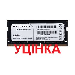 Модуль памяти SO-DIMM 8GB/3200 DDR4 Prologix (PRO8GB3200D4S)