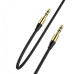 Аудио-кабель SkyDolphin SR07 3.5 мм - 3.5 мм (M/M), 1 м, Black (AUX-000052)