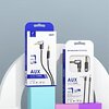 Аудио-кабель SkyDolphin SR09 Rotate Aluminium Connector 3.5 мм - 3.5 мм (M/M), 1.5 м, Black/Grey (AUX-000063)