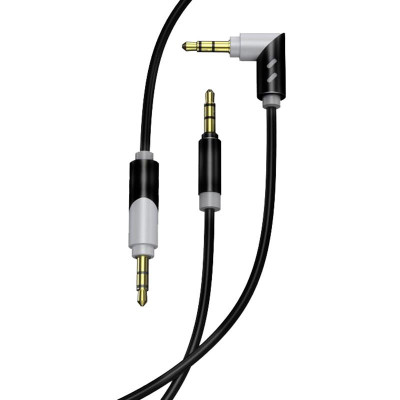 Аудио-кабель SkyDolphin SR09 Rotate Aluminium Connector 3.5 мм - 3.5 мм (M/M), 1.5 м, Black (AUX-000064) Аудио-кабель SkyDolphin SR09 Rotate Aluminium Connector 3.5 мм - 3.5 мм (M/M), 1.5 м, Black (AUX-000064)