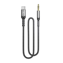 Аудіо-кабель SkyDolphin SR29 3.5 мм - USB Type-C (M/M), 1 м, Black (AUX-000076)