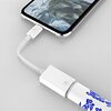 Перехідник SkyDolphin OT01 Lightning - USB (M/F) White (ADPT-00028)