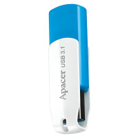 Флеш-накопичувач USB3.1 64GB Apacer AH357 Blue/White (AP64GAH357U-1)