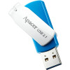 Флеш-накопичувач USB3.1 64GB Apacer AH357 Blue/White (AP64GAH357U-1)