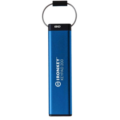 Флеш-накопитель USB3.2 16GB Kingston IronKey Keypad 200 Type-A Blue (IKKP200/16GB)