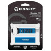 Флеш-накопитель USB3.2 16GB Kingston IronKey Keypad 200 Type-A Blue (IKKP200/16GB)