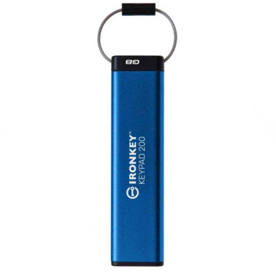 Флеш-накопитель USB3.2 32GB Kingston IronKey Keypad 200 Type-A Blue (IKKP200/32GB)