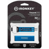 Флеш-накопитель USB3.2 32GB Kingston IronKey Keypad 200 Type-A Blue (IKKP200/32GB)