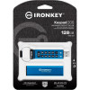 Флеш-накопитель USB3.2 128GB Kingston IronKey Keypad 200 Type-A Blue (IKKP200/128GB)