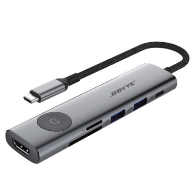 USB-хаб Boyye UC-721 USB Type-C 7-в-1 USB-хаб Boyye UC-721 USB Type-C 7-в-1