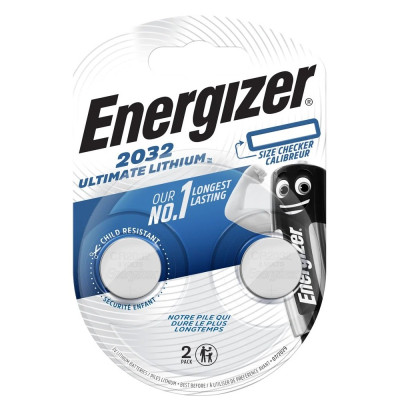 Батарейка Energizer 2032 Ultimate Lithium, CR2032 BL 2шт Батарейка Energizer 2032 Ultimate Lithium, CR2032 BL 2шт