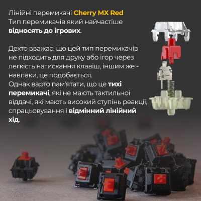 Клавиатура Ducky One 3 SF Cherry MX Red RGB UA USB Black (DKON2167ST-RUAPXCLAWSC1)