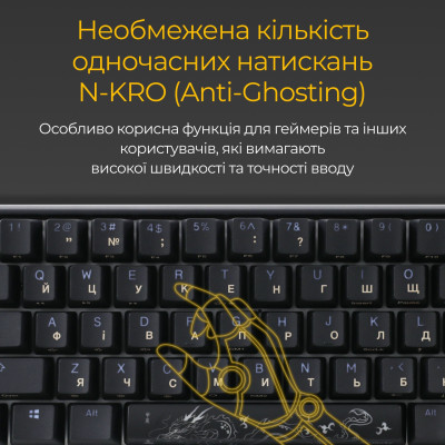 Клавиатура Ducky One 3 SF Cherry MX Red RGB UA USB Black (DKON2167ST-RUAPXCLAWSC1)