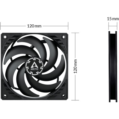 Вентилятор Arctic P12 Slim PWM PST (ACFAN00187A) Вентилятор Arctic P12 Slim PWM PST (ACFAN00187A)