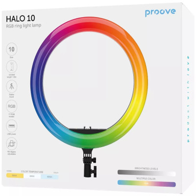 Кольцевая LED-лампа Proove Halo 10 RGB White Кольцевая LED-лампа Proove Halo 10 RGB White
