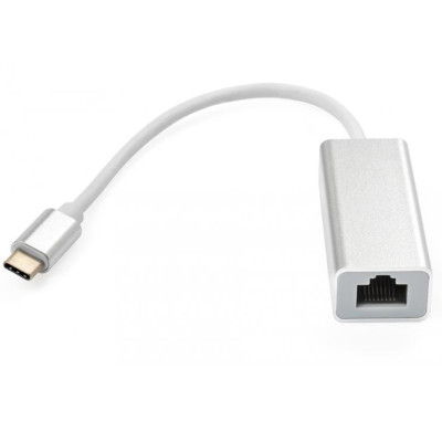 Адаптер Vinga USB Type-C - RJ-45 (M/F) Silver (VCPATC2GBLNS) Адаптер Vinga USB Type-C - RJ-45 (M/F) Silver (VCPATC2GBLNS)