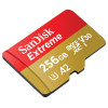 Карта пам`ятi MicroSDXC 256GB C10 UHS-I SanDisk Extreme V30 U3 R190/W130MB/s + SD (SDSQXAV-256G-GN6MA)