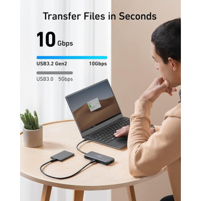 USB-хаб Anker USB-C 8-в-1 Black (A83830A2) USB-хаб Anker USB-C 8-в-1 Black (A83830A2)