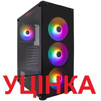 Корпус 1stPlayer V3-B-BK-4F1 Black без БЖ