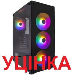 Корпус 1stPlayer V3-B-BK-4F1 Black без БЖ