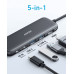 USB-хаб Anker USB-C Hub 332 5-in-1 Black (A8355H11)