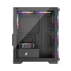 Корпус 1stPlayer X2-M-BK-4F1 Black без БЖ