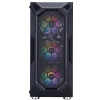 Корпус 1stPlayer X6-BK-4F1 Black без БЖ