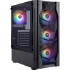Корпус 1stPlayer D4-BK-4F1 Black без БЖ