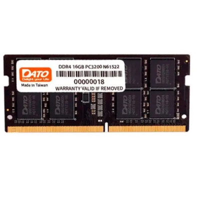 Модуль памяти SO-DIMM DDR4 16GB/3200 Dato (DT16G4DSDND32) Модуль памяти SO-DIMM DDR4 16GB/3200 Dato (DT16G4DSDND32)