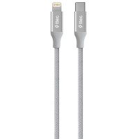 Кабель Ttec AlumiCable USB Type-C - Lightning (M/M), 1.5 м, Silver (2DK41G)