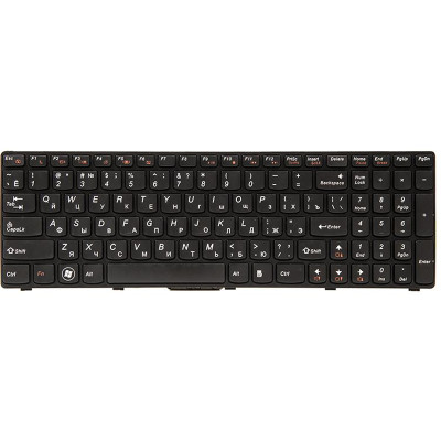 Клавиатура PowerPlant для ноутбука IBM\/Lenovo B570, B590, V570 черный, черная рамка (KB311538)