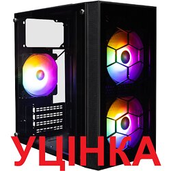 Корпус 1stPlayer X1-3F1 Black 600W