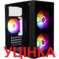 Корпус 1stPlayer X1-3F1 Black 600W