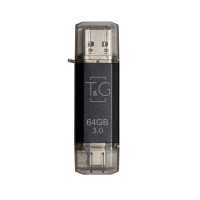Флеш-накопитель USB 3.0 64GB Type-C T&G 009 Star Series Black (TG009TC-64GBK3)