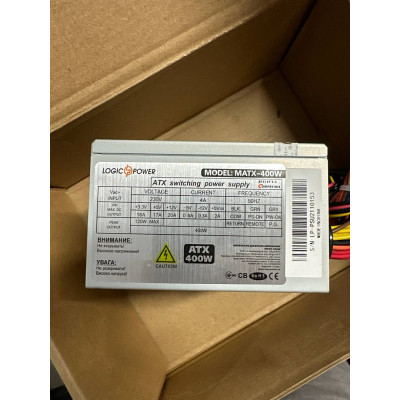 Блок живлення Logixpower MATX-400 Блок живлення Logixpower MATX-400