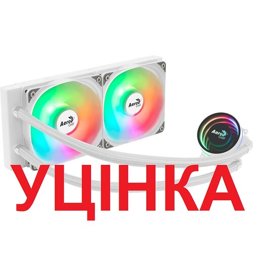 Система водяного охолодження AeroCool Oasis L240 White (ACLA-OA24117.21)