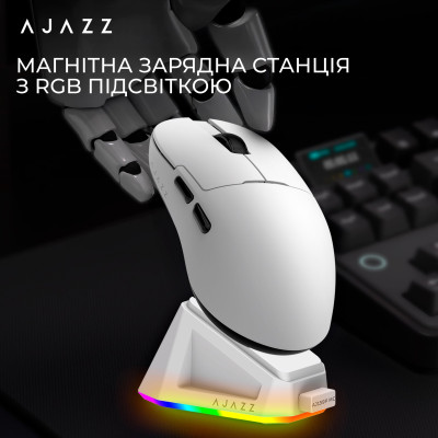 Беспроводная мышь Ajazz AJ159P MC White (AJ159P-MC-W) Беспроводная мышь Ajazz AJ159P MC White (AJ159P-MC-W)