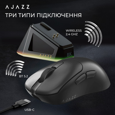 Беспроводная мышь Ajazz AJ179Pro Black (AJ179-PRO-B)