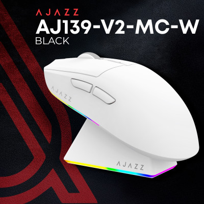 Беспроводная мышь Ajazz AJ139 V2 White (AJ139-V2-MC-W)