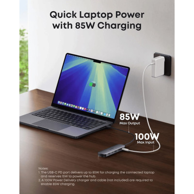 Концентратор Anker USB-C Hub 7-in-1 Black (A83D2HA1) Концентратор Anker USB-C Hub 7-in-1 Black (A83D2HA1)