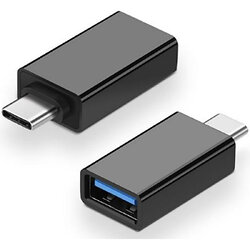 Адаптер Atcom USB Type-C - USB V 3.0 (M/F) Black (11310)