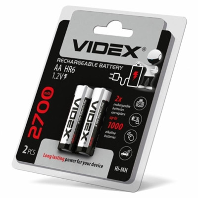 Аккумулятор Videx AA\/HR06 2700 mAh BL 2шт Аккумулятор Videx AA\/HR06 2700 mAh BL 2шт