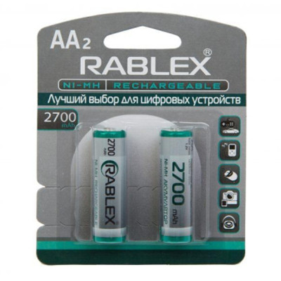 Аккумулятор Rablex AA (R6) 2700mAh 2шт