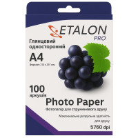 Фотобумага Etalon глянцевая 180г/м2 A4 100 листов (67267)
