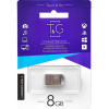 Флеш-накопичувач USB 8GB T&G 105 Metal Series Silver (TG105-8G)