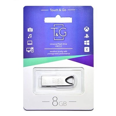 Флеш-накопичувач USB 8GB T&G 117 Metal Series Silver (TG117SL-8G) Флеш-накопичувач USB 8GB T&G 117 Metal Series Silver (TG117SL-8G)