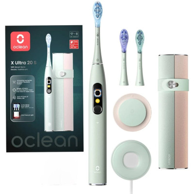 Розумна зубна електрощітка Oclean X Ultra 20 Set Electric Toothbrush Green (6970810557091)