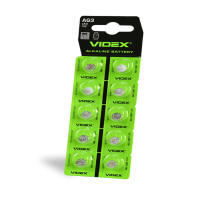 Батарейка Videx Alkaline AG3/LR41 BL 10 шт. Батарейка Videx Alkaline AG3/LR41 BL 10 шт.